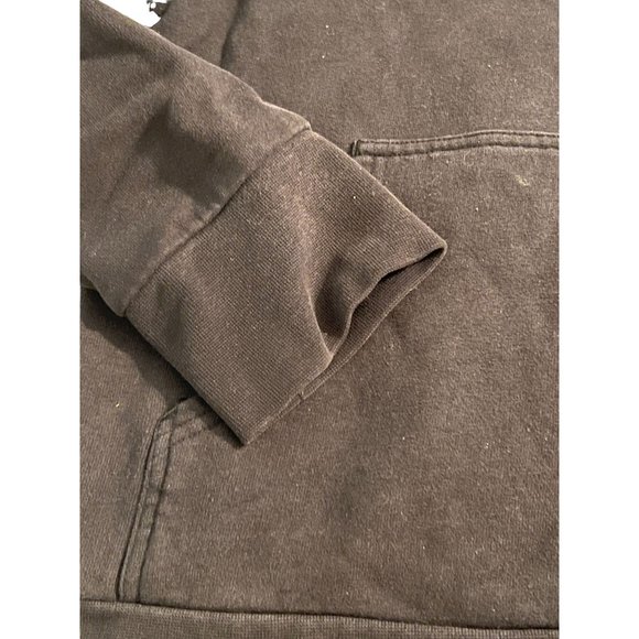 The North Face black hoodie Women's kangaroo pocket Size M Spell out - Picture 3 of 4